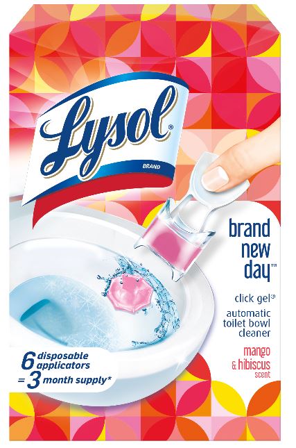 LYSOL® Click Gel Automatic Toilet Bowl Cleaner - Brand New Day™- Mango & Hibiscus (Discontinued Feb.